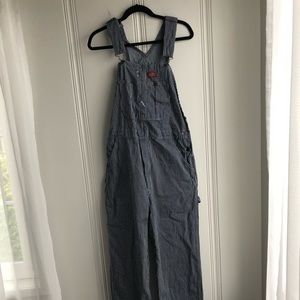 dickies striped overalls